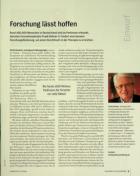 Vorschauseite 1: Forschung lässt hoffen