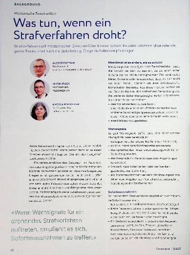Vorschauseite 1: Was tun, wenn ein StraFverFahren droht?