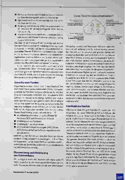 Vorschauseite 2: Patient IT: Kann die Cloud das Heilmittel wan?