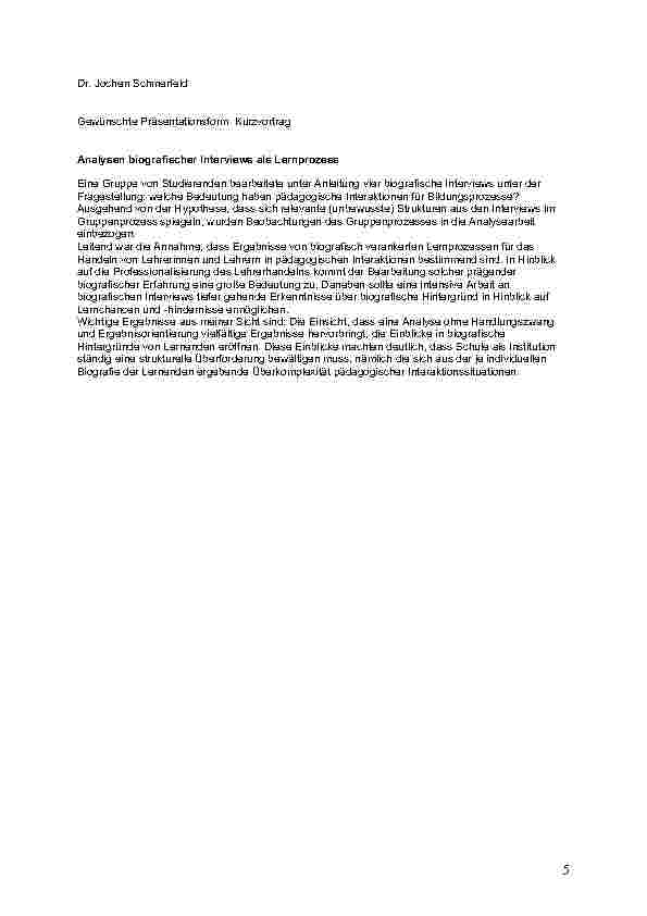 Vorschauseite 5: Kompetenzentwicklung durch Rückblicke. Biografiearbeit als Methode der betrieblichen Bildungsbedarfserhebung