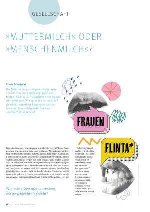 Vorschauseite 1: "Muttermilch" oder" Menschenmilch"?