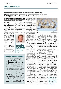 Vorschauseite 1: Pragmatismus versprochen.