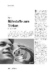 Vorschauseite 1: Wasser - Nährstoffe zum Trinken