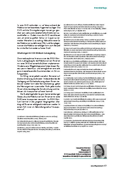 Vorschauseite 3: Frühmobilisation bei Subarachnoidalblutung