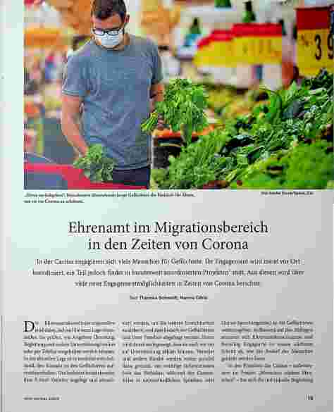 Vorschauseite 1: Ehrenamt im Migrationsbereich in den Zeiten von Corona