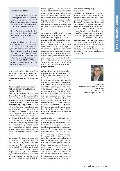 Vorschauseite 3: Ambulante Versorgung entscheidend weitergedacht. Vom MVZ zur „Zweiten Säule“ als zukunftsfähigem ambulanten Gesundheitsverbund.