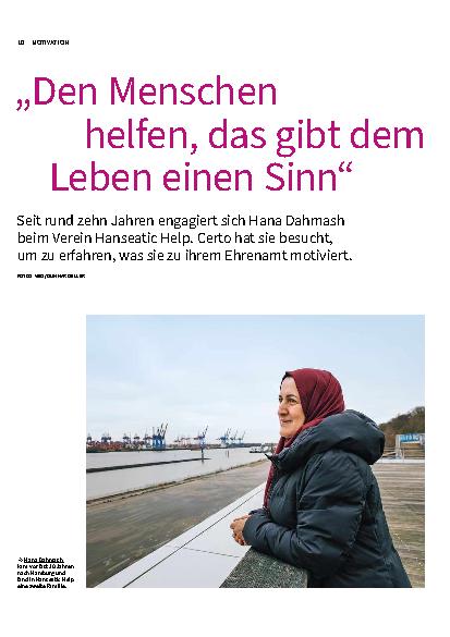 Vorschauseite 1: "Den Menschen helfen, das gibt dem Leben einen Sinn“