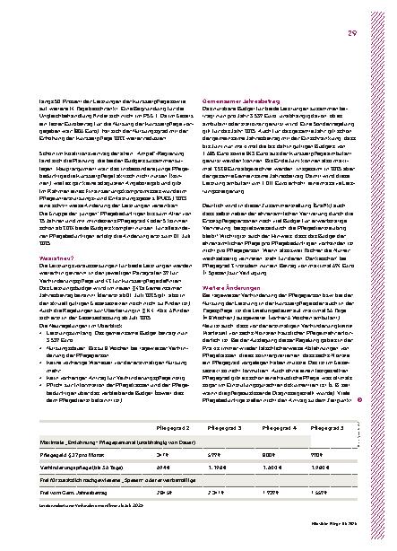 Vorschauseite 2: Mehr Geld für die „Pflege-Auszeit“