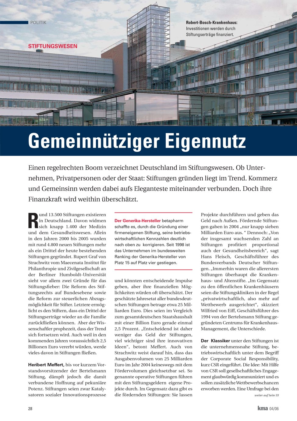 Vorschauseite 1: Gemeinnütziger Eigennutz