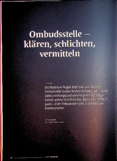 Vorschauseite 1: Ombudsstelle - klären, schlichten, vermitteln