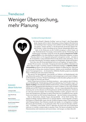 Vorschauseite 1: Weniger Überraschung, mehr Planung
