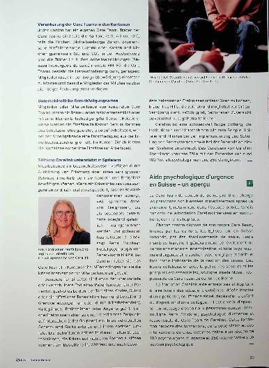 Vorschauseite 2: Psychologische Nothilfe in der Schweiz - ein Überblick