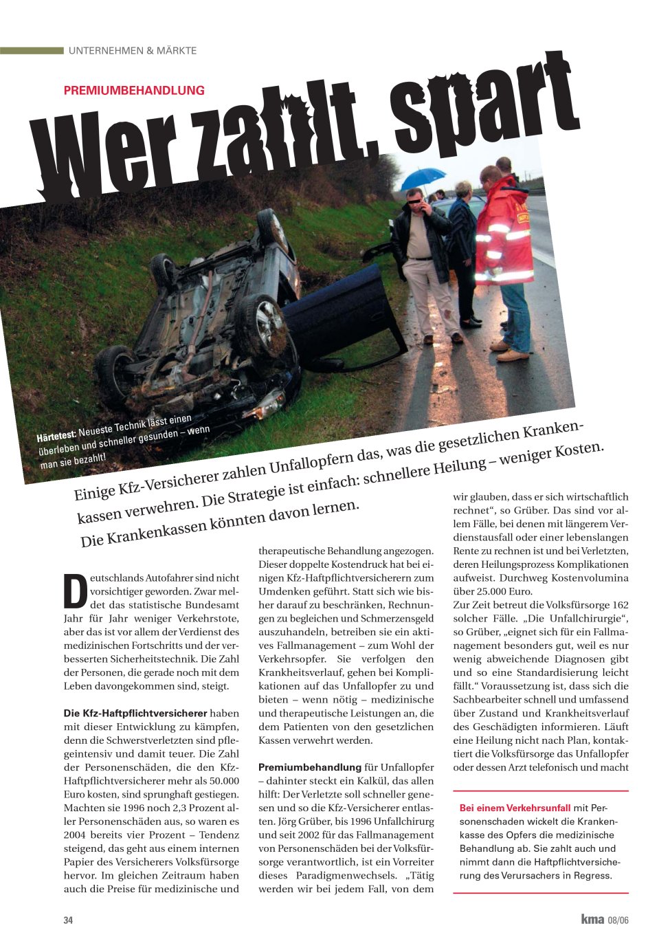 Vorschauseite 1: Wer zahlt spart