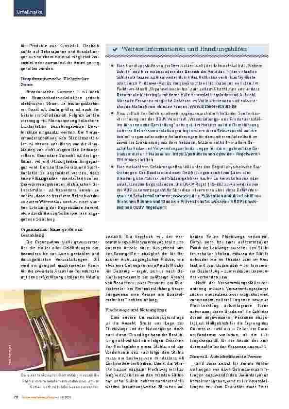 Vorschauseite 3: Sichere Durchführung von betrieblichen Veranstaltungen. Alle Jahre wieder ...