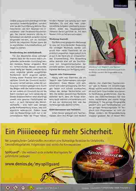Vorschauseite 2: Schnittverletzungen beim Abisolieren vermeiden. Auf das Werkzeug kommt es an.