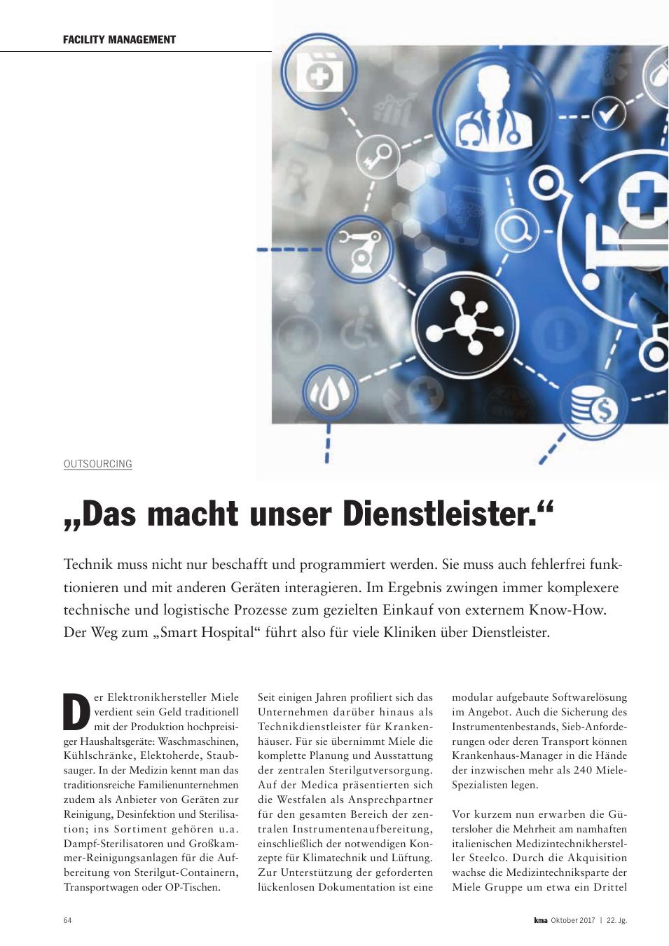 Vorschauseite 1: Outsourcing: ?Das macht unser Dienstleister.?