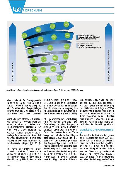 Vorschauseite 3: Fühlen sich generalistisch ausgebildete Pflegefachpersonen für die pädiatrische Pflege ausreichend qualifiziert? Eine qualitative Studie über das Erleben der pädiatrischen Anteile…