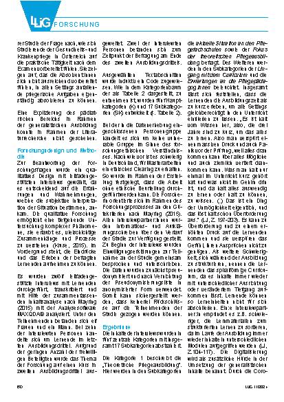 Vorschauseite 5: Fühlen sich generalistisch ausgebildete Pflegefachpersonen für die pädiatrische Pflege ausreichend qualifiziert? Eine qualitative Studie über das Erleben der pädiatrischen Anteile…