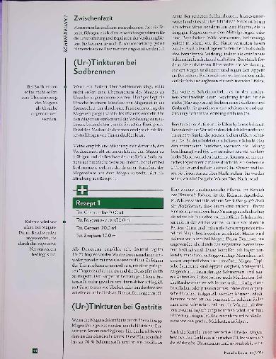 Vorschauseite 2: Das richtige Rezept (Ur-)Tinkturen bei Magen-Darm-Beschwerden
