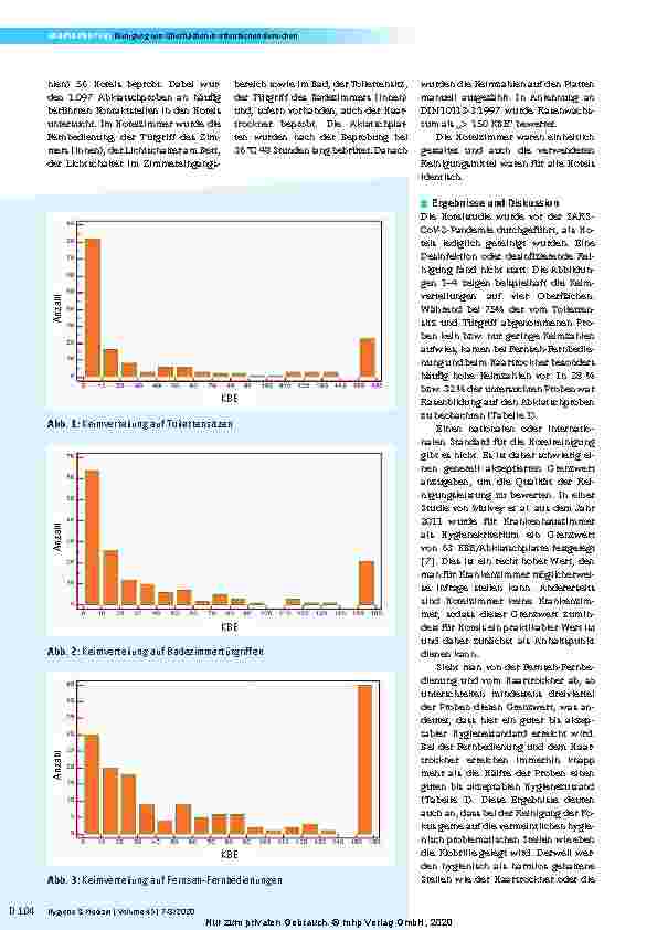 Vorschauseite 3: Reinigung von Oberflächen - Eine mikrobiologische Untersuchung und Bewertung der Reinigung in öffentlichen Bereichen