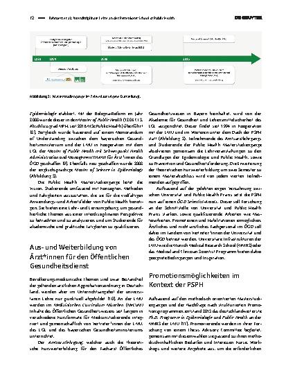 Vorschauseite 3: Interdisziplinäre Lehre an der Pettenkofer School of Public Health
