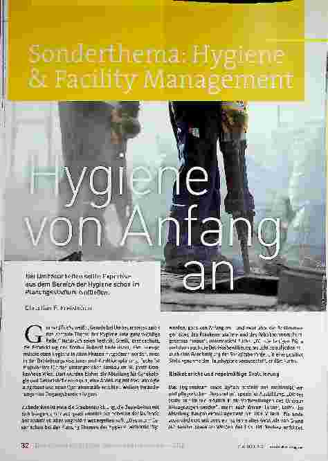 Vorschauseite 1: Hygiene von Anfang an.
