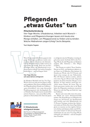 Vorschauseite 1: Pflegenden „etwas Gutes“ tun