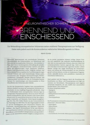 Vorschauseite 1: Neuropathischer Schmerz brennend und einschiessend