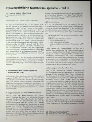Vorschauseite 1: Steuerrechtliche Nachteilsausgleiche - Teil 3
