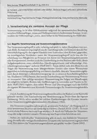 Vorschauseite 2: Bereitschaft psychiatrisch Pflegender zur Verantwortungsübernahme = eine qualitativ-rekonstruktive Studie