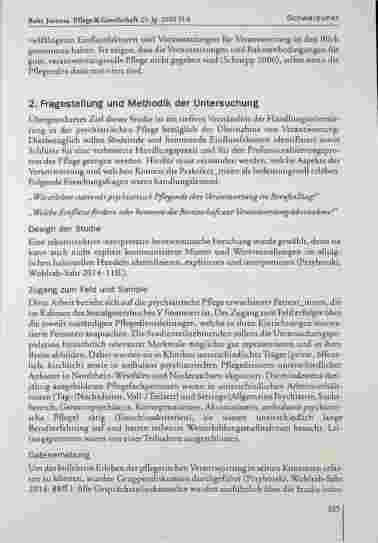 Vorschauseite 6: Bereitschaft psychiatrisch Pflegender zur Verantwortungsübernahme = eine qualitativ-rekonstruktive Studie