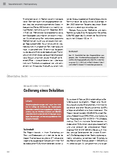 Vorschauseite 4: Verfassungsmäßigkeit der einrichtungsbezogenen Impfpflicht