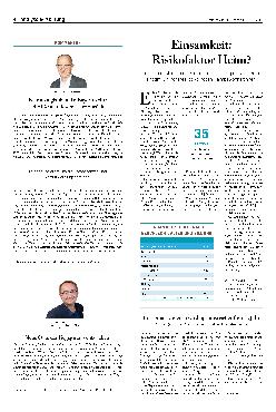 Vorschauseite 1: Einsamkeit: Risikofaktor Heim?