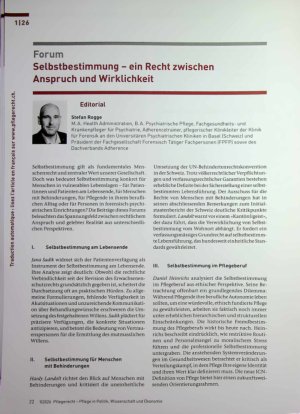 Vorschauseite 1: Selbstbestimmung - ein Recht zwischen Anspruch und Wirklichkeit