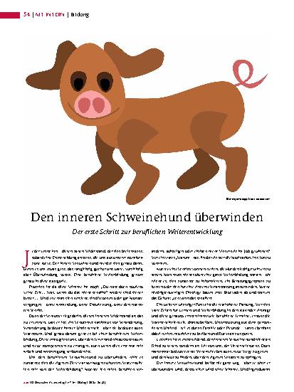 Vorschauseite 1: Den inneren Schweinehund überwinden Der erste Schritt zur beruflichen Weiterentwicklung