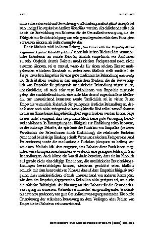 Vorschauseite 3: Soziale Roboter in Medizin und Pflege. Ethische Bewertungen im Ausgang von idealen Eigenschaften und Fähigkeiten.