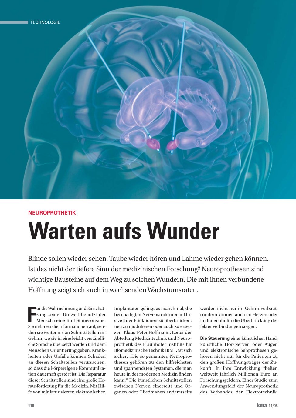 Vorschauseite 1: Warten aufs Wunder