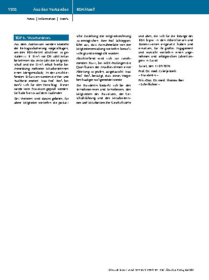 Vorschauseite 4: NIEDERSCHRIFT der ordentlichen Mitgliederversammlung des BDA am 11. September 2024 in Kassel