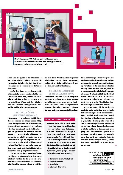 Vorschauseite 2: Virtual Reality im Klassenraum
