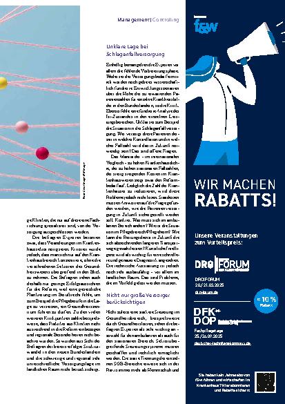 Vorschauseite 2: KVG Auf Kooperationen und Netzwerke setzen