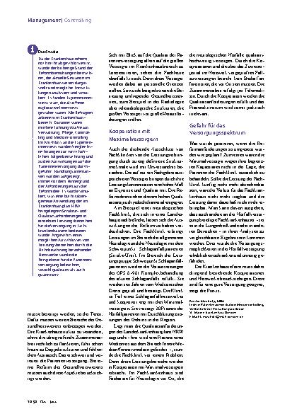 Vorschauseite 3: KVG Auf Kooperationen und Netzwerke setzen