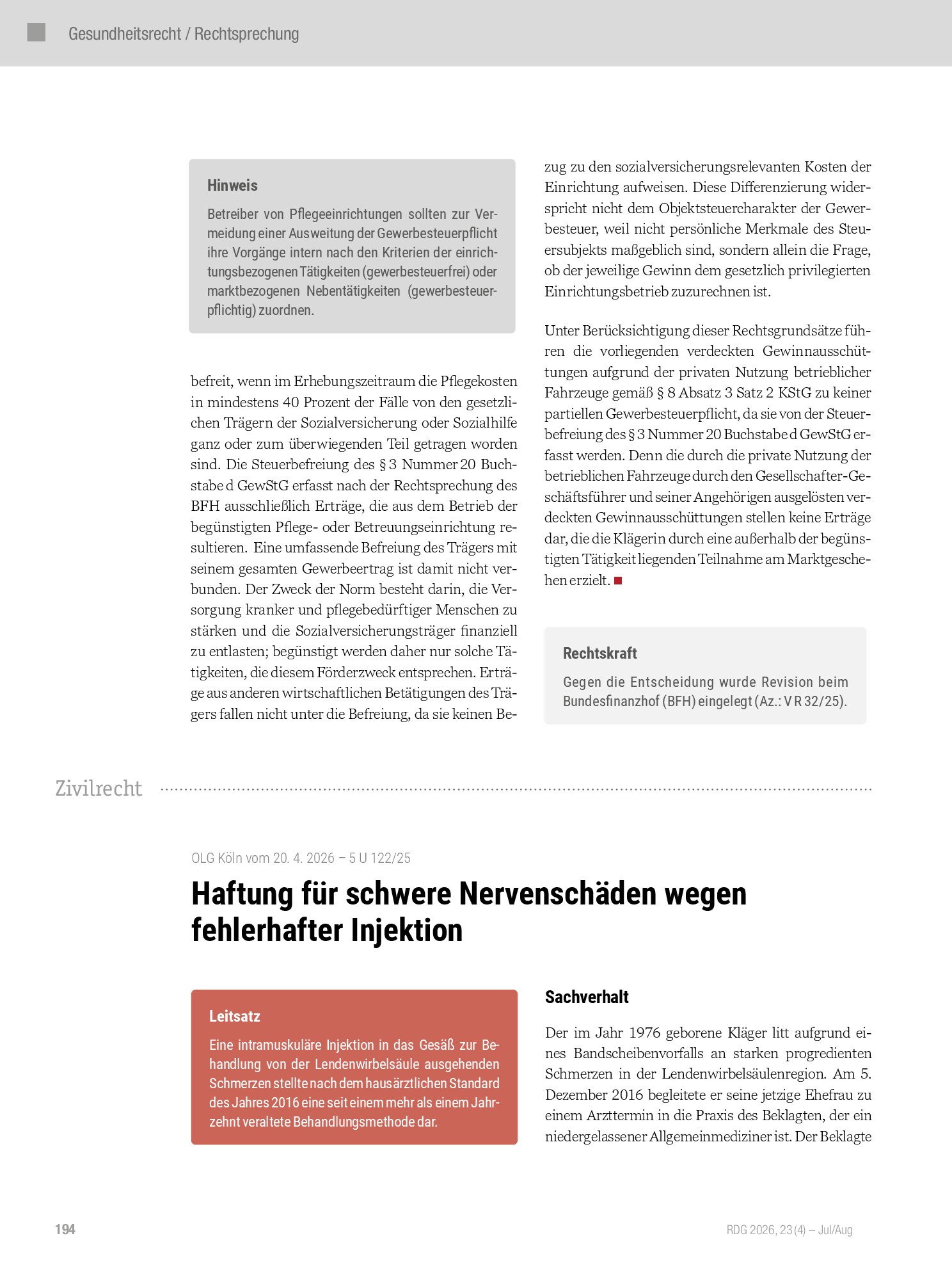Vorschauseite 2: Gewerbesteuerliche Relevanz für die private Nutzung von Firmenfahrzeugen