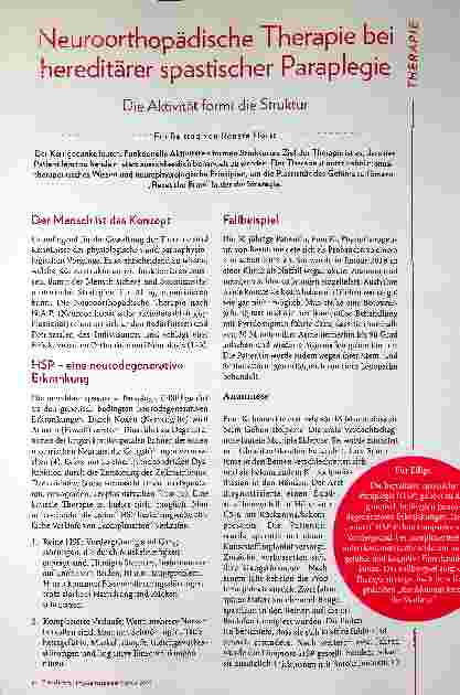 Vorschauseite 1: Neuroorthopädische Therapie bei hereditärer spastischer Paraplegie