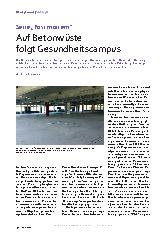 Vorschauseite 1: Serie „Post Mortem“ Auf Betonwüste folgt Gesundheitscampus