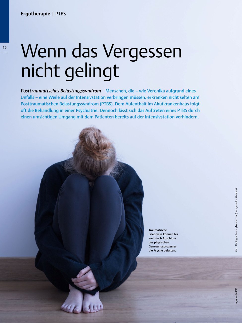 Vorschauseite 1: Posttraumatisches Belastungssyndrom ? Wenn das Vergessen nicht gelingt