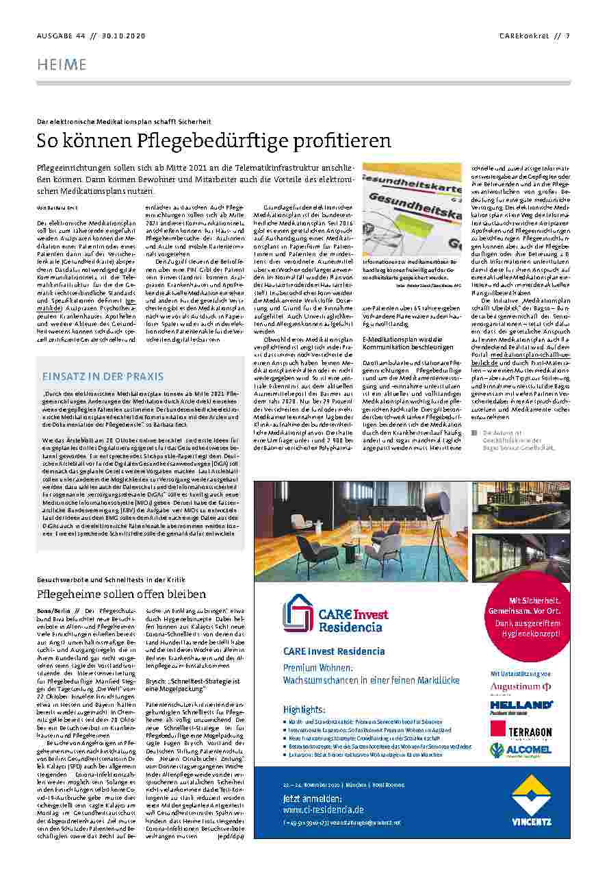 Vorschauseite 1: So können Pflegebedürftige profitieren