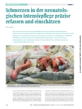 Vorschauseite 1: Schmerzen in der neonatologischen Intensivpflege präzise erfassen und einschätzen.