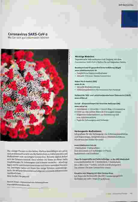 Vorschauseite 1: Coronavirus SARS-CoV-2 Wo Sie sich gut informieren können