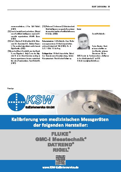 Vorschauseite 4: Zum Risikomanagement von KI-Medizinprodukten