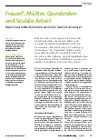 Vorschauseite 1: Frauen*, Mütter, Querdenken und Soziale Arbeit Entpolitisierte Weiblichkeiten als Gefahr für die Demokratie?